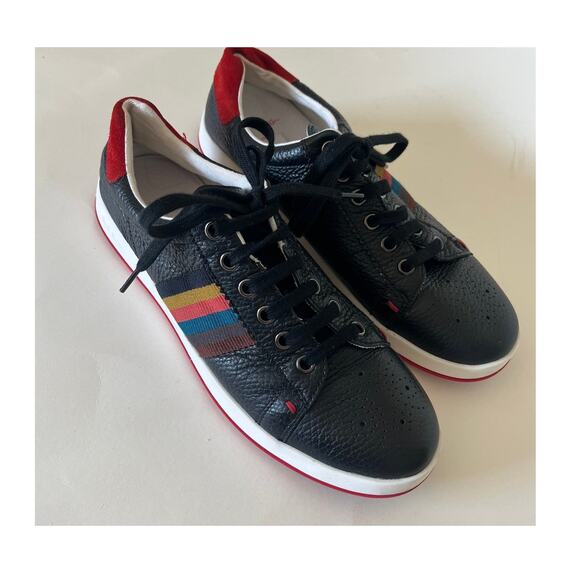 Paul Smith Junior Boy's Sneaker SZ 39 US 7 Leather Designer Black - Picture 10 of 10